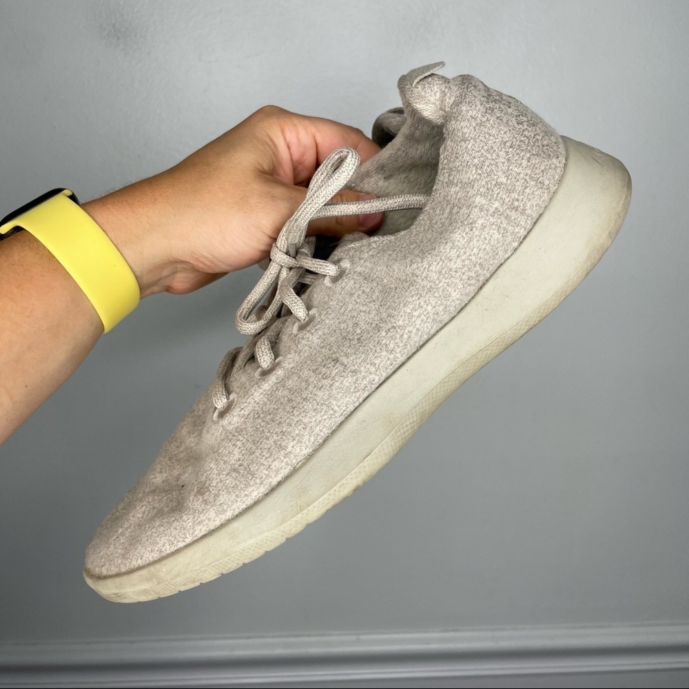 Allbirds The Wool Runners Oatmeal Mens 9 - Picture 4 of 11
